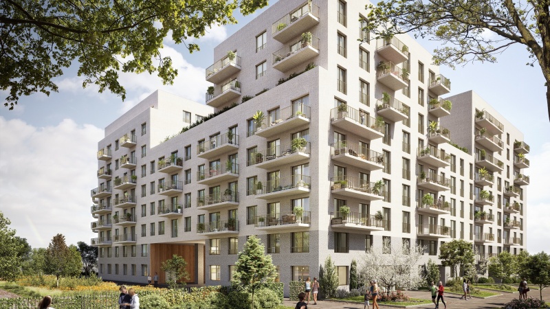 CONSTRUCTION D'UN HALL de 44 LOGEMENTS A ROUEN