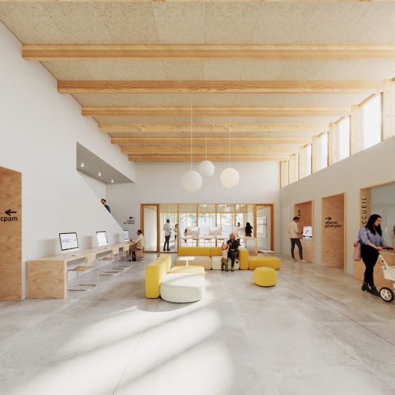 CONSTRUCTION DE LA MAISON DU CITOYEN ET DE L'ACCES AUX DROITS ET REHABILITATION DU CENTRE SOCIO-CULTUREL A SAINT-ETIENNE-DU-ROUVRAY