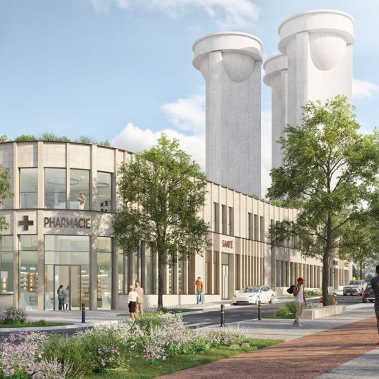 RECONSTRUCTIOON DU CENTRE COMMERCIALE ET DE SERVICES DE LA ZAC CENTRALITE CHATELET A ROUEN