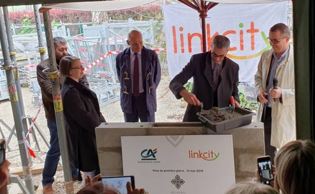 Pose de la première pierre de la résidence OR'IZON à Bihorel (76)