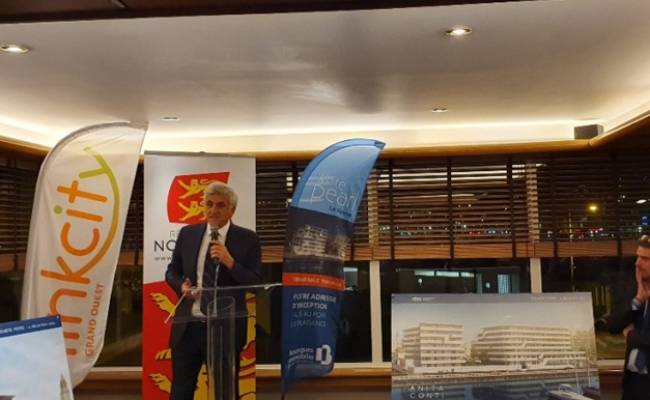 Pose de la première pierre WHITE PEARL et ANITA CONTI au Havre (76)