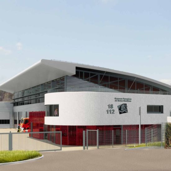 REQUALIFICATION D'UN BÂTIMENT INDUSTRIEL POUR LA CRÉATION D'UN CENTRE D'INCENDIE ET DE SECOURS À MONTVILLE